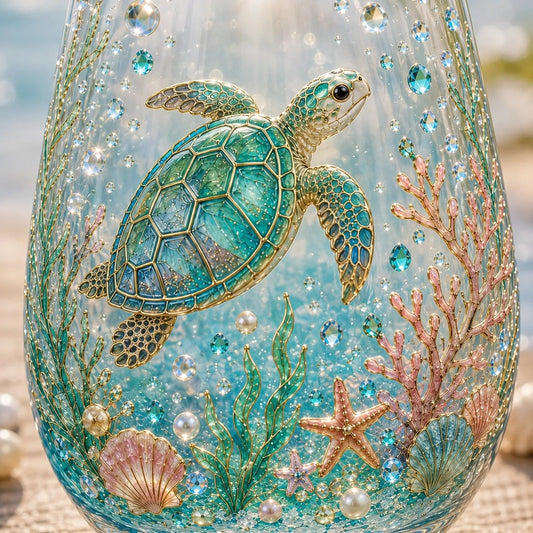🔥LAST DAY 49% OFF - 🌊 Ocean of Hope Glass Cup Gift Set