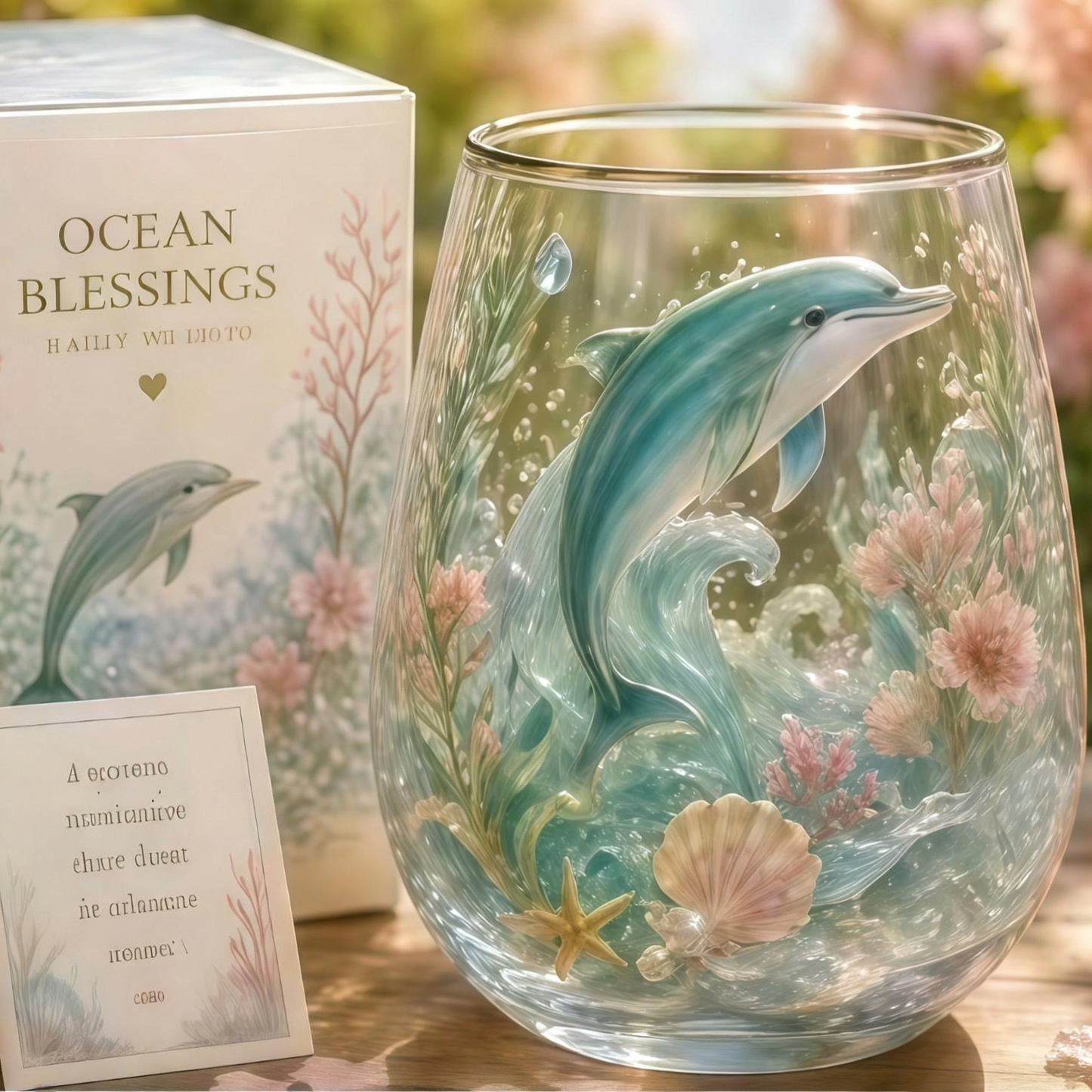 🔥LAST DAY 49% OFF - 🌊 Ocean of Hope Glass Cup Gift Set