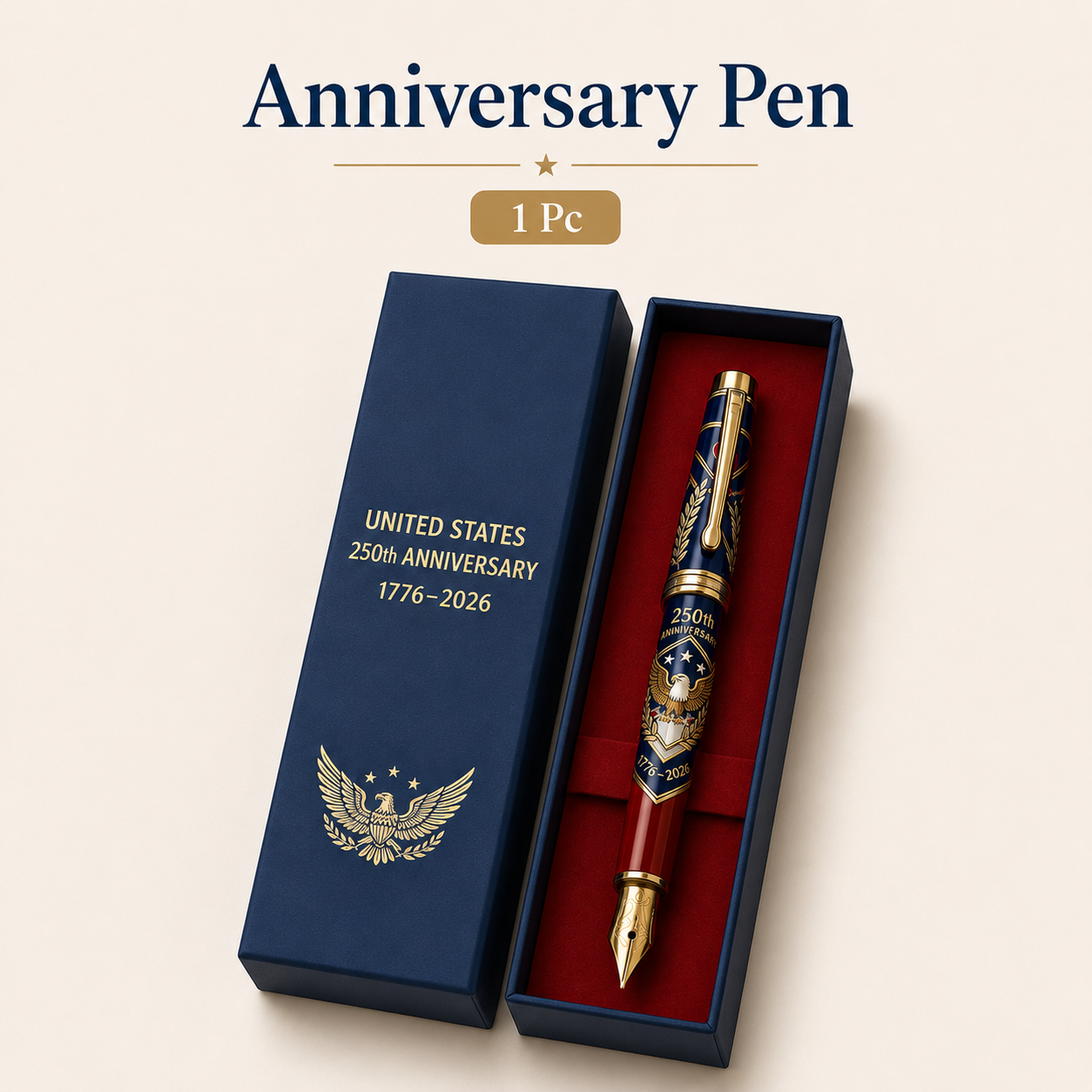 USA 250th Anniversary Notebook &amp; Pen Set A Meaningful Patriotic Gift for Dad🎁-LUN