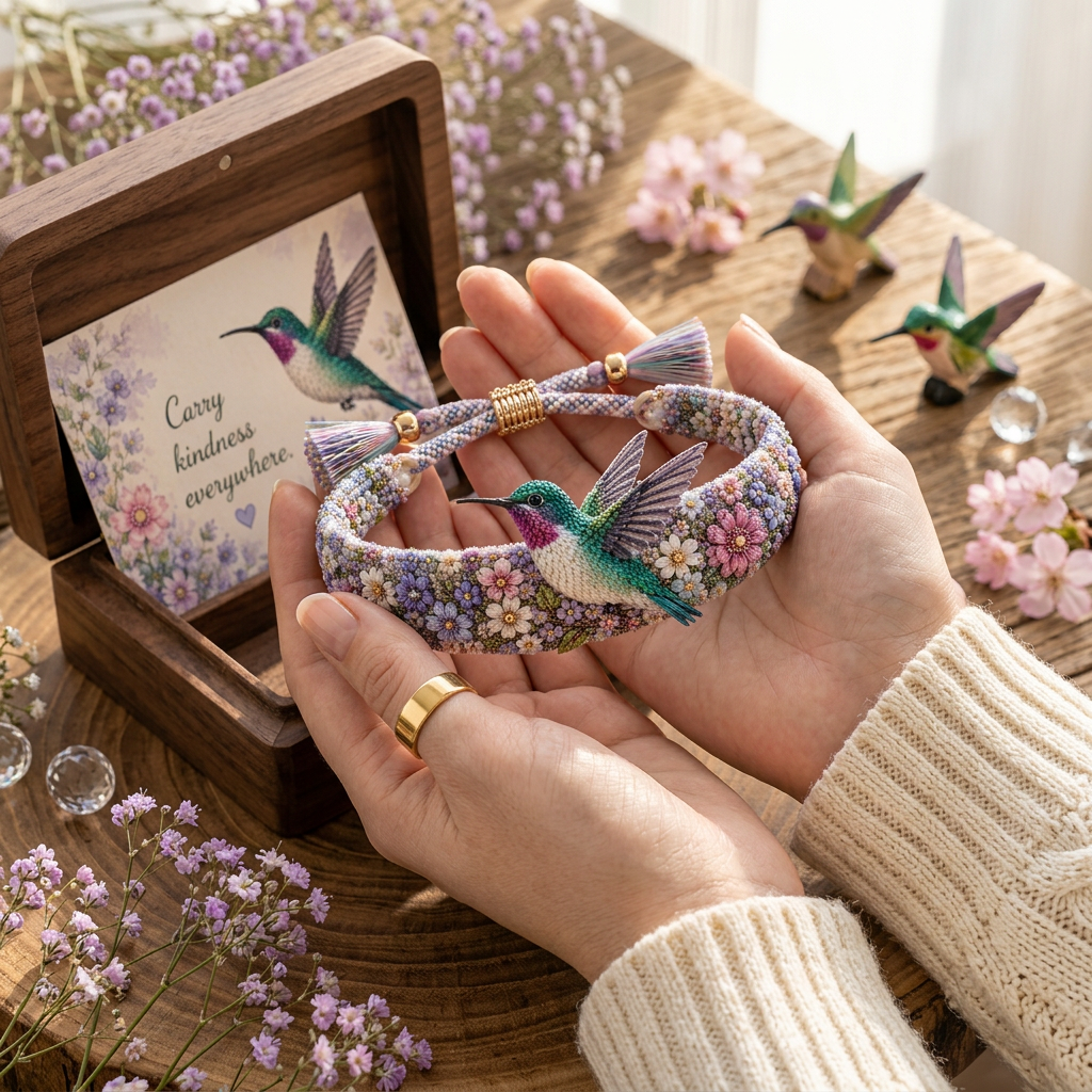 🐦🐝Limited Time Sale 49% OFF💙Handmade Bird/Bees Embroidered Bracelet Collection