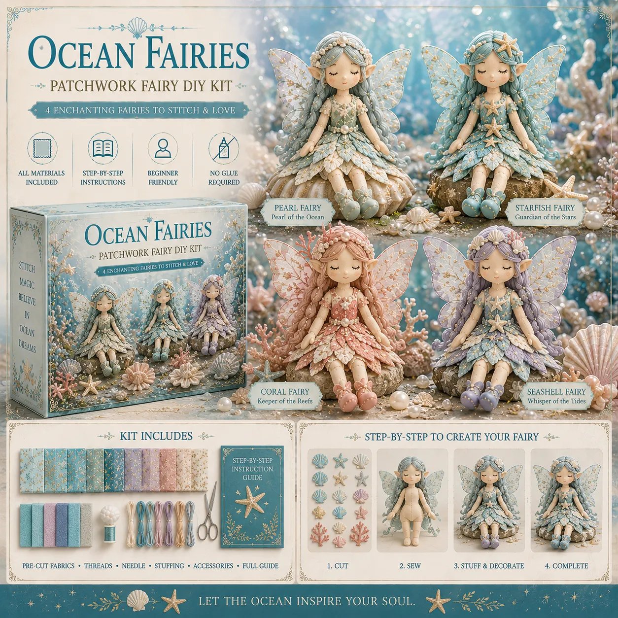 🔥LAST DAY 50% OFF - 🧵Fairy Patchwork DIY Collection