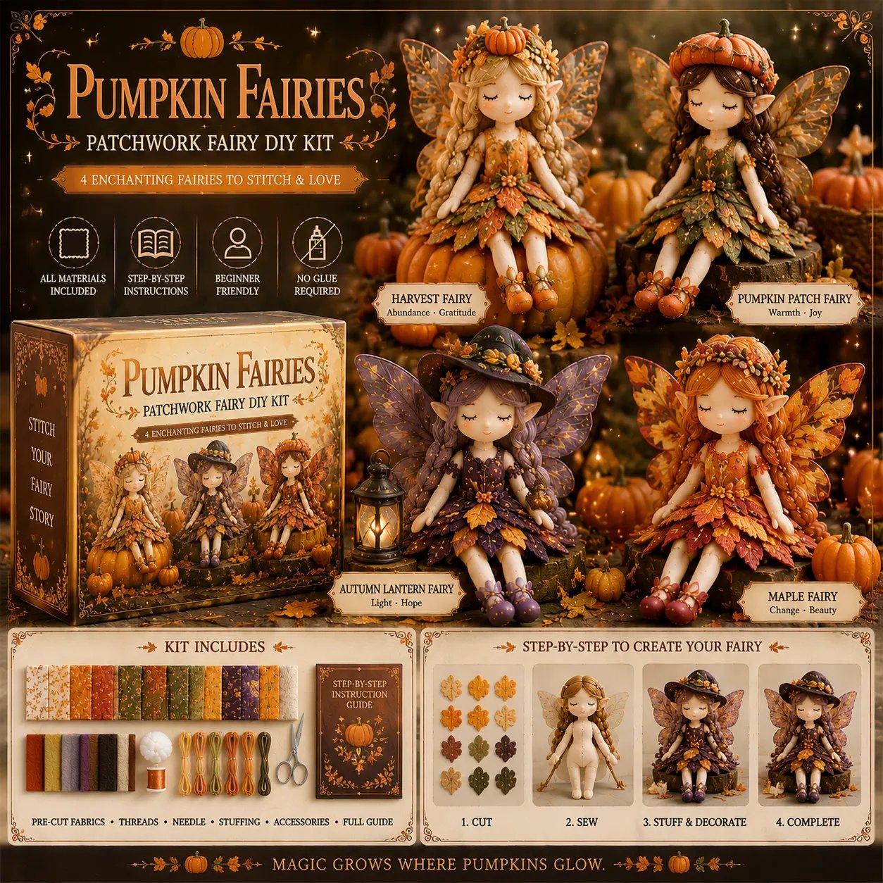 🔥LAST DAY 50% OFF - 🧵Fairy Patchwork DIY Collection
