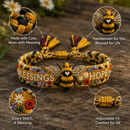 🐦🐝Limited Time Sale 49% OFF💙Handmade Bird/Bees Embroidered Bracelet Collection