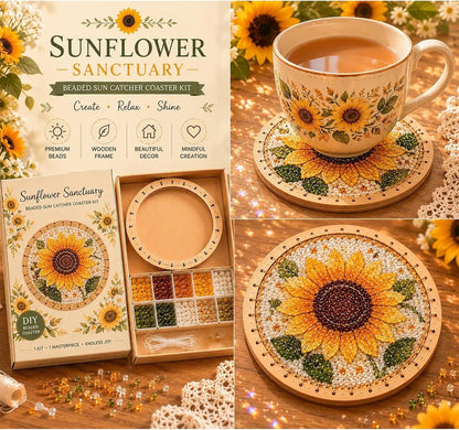 ✨Handcrafted Beaded Coaster Kit Collection - Create Beautiful Coasters Inspired by Nature