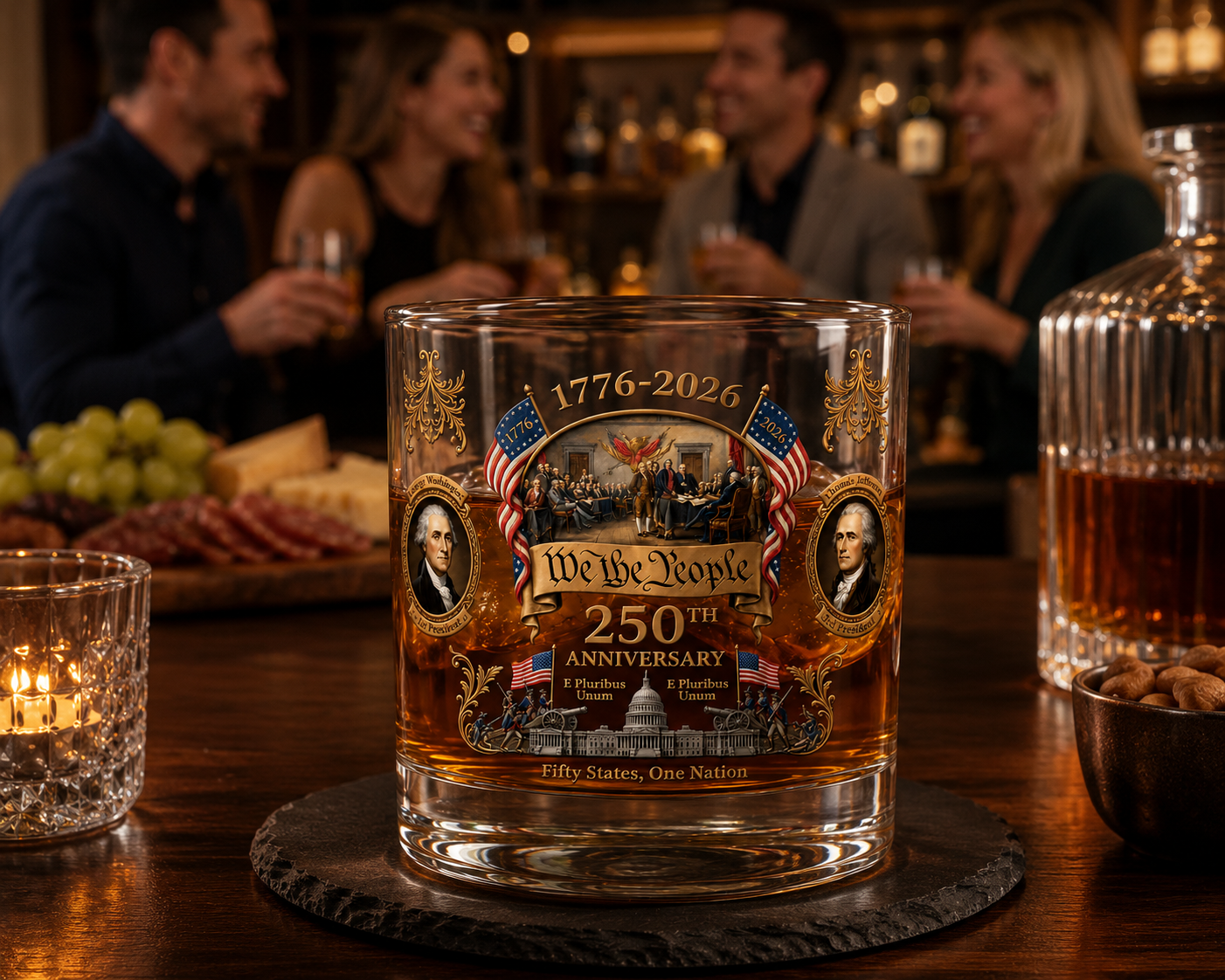 Limited Edition 2026 USA 250th Anniversary Commemorative Glass – 1776-2026 Heritage Edition