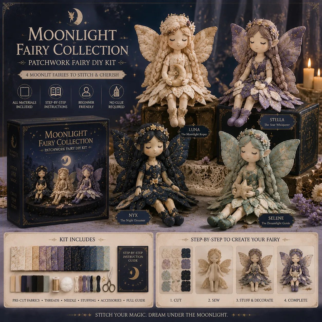 🔥LAST DAY 50% OFF - 🧵Fairy Patchwork DIY Collection