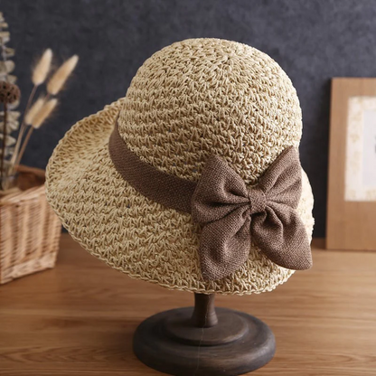 Neravio™🔥 Hot Sale 50% OFF 👒 Elegant Woven Straw Sun Hat with Bow 🎀