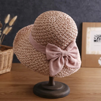 Neravio™🔥 Hot Sale 50% OFF 👒 Elegant Woven Straw Sun Hat with Bow 🎀