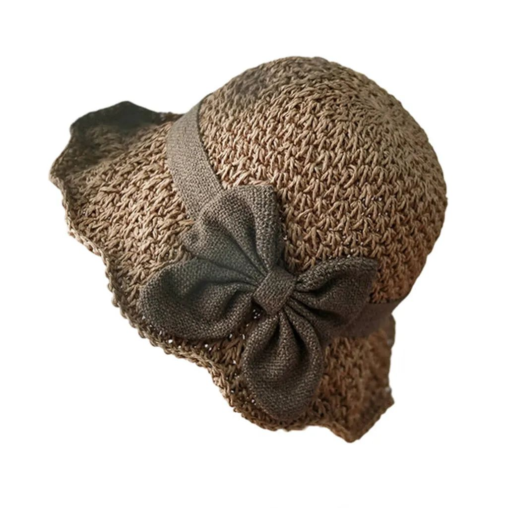 Neravio™🔥 Hot Sale 50% OFF 👒 Elegant Woven Straw Sun Hat with Bow 🎀