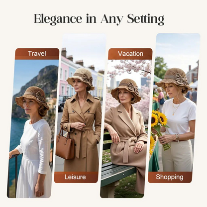 Neravio™🔥 Hot Sale 50% OFF 👒 Elegant Woven Straw Sun Hat with Bow 🎀